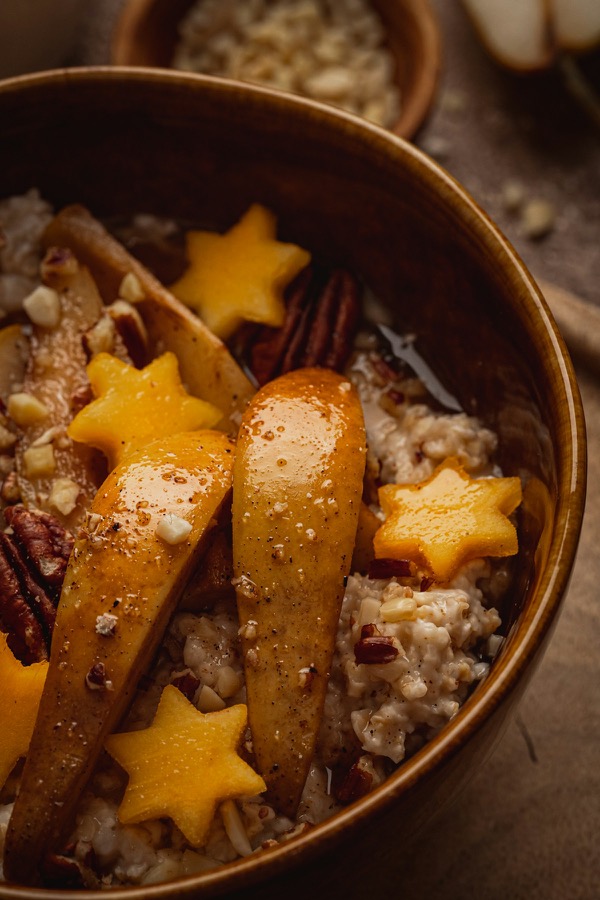 Porridge mit Birne