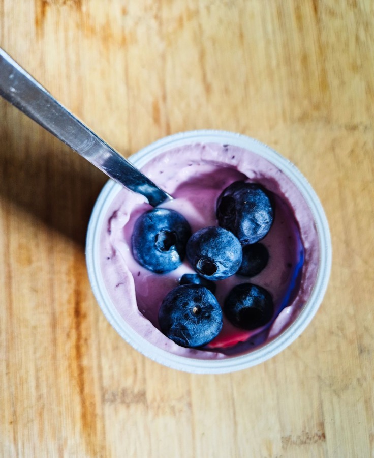 Joghurt mit Blaubeeren